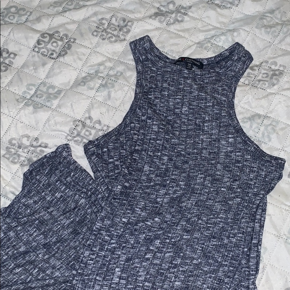 Fitted racer strapped dress
